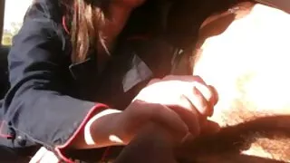 Blondynka lanie w dupę i wsadzili na kutasa ostry sex anal